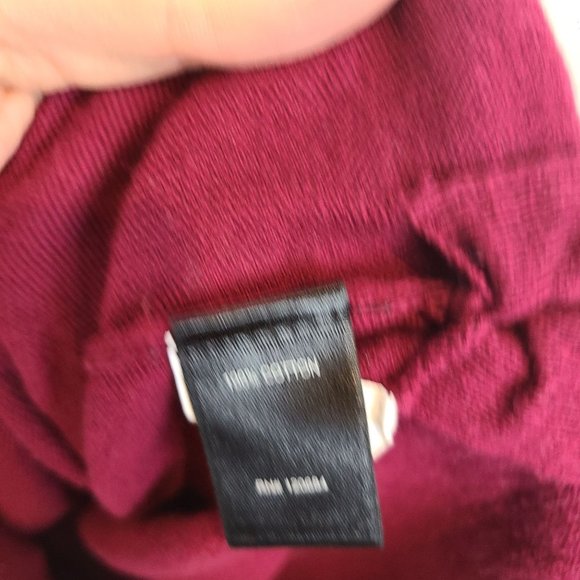 Torrid Womens 2X Red Dolman Sleeves Scoop Neck Ruched Sides Tunic Sweater - Picture 8 of 9